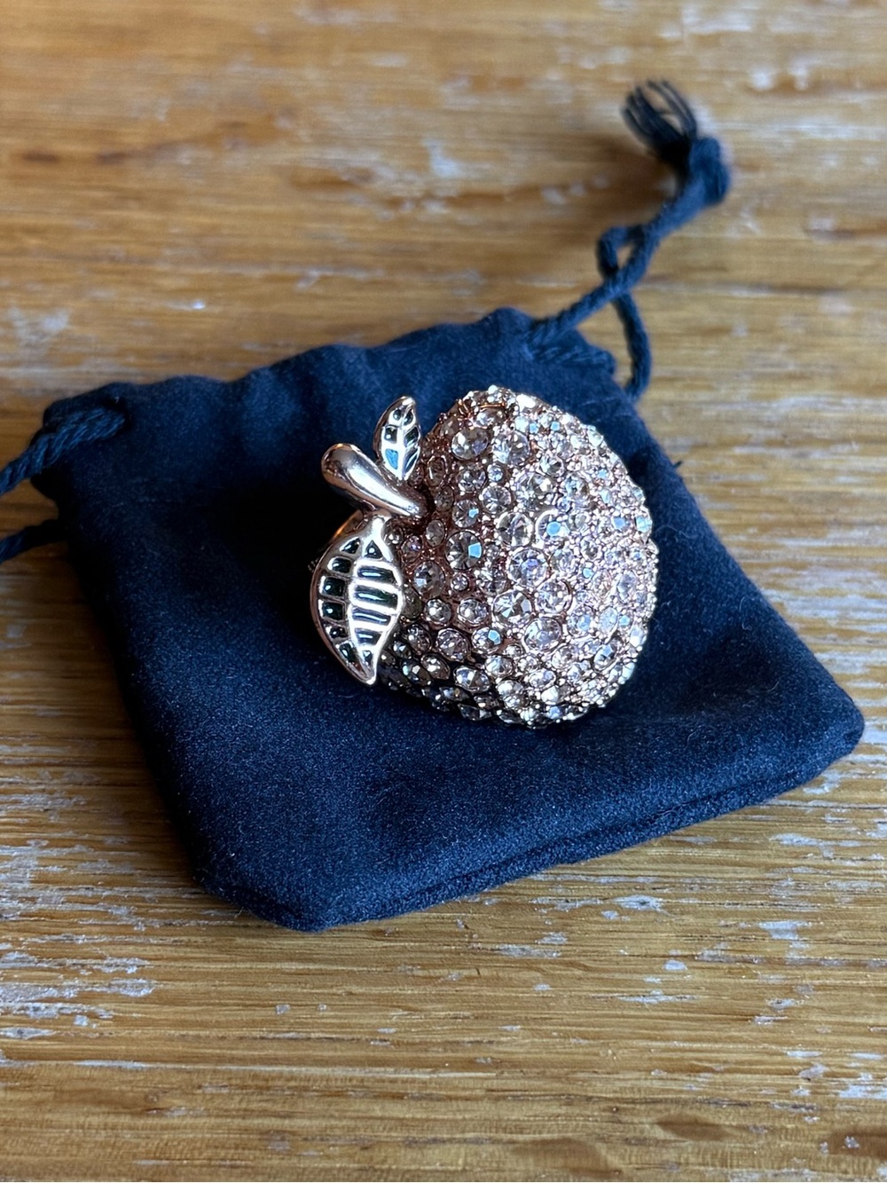 Marc By Marc Jacobs Rose Gold Apple Ring